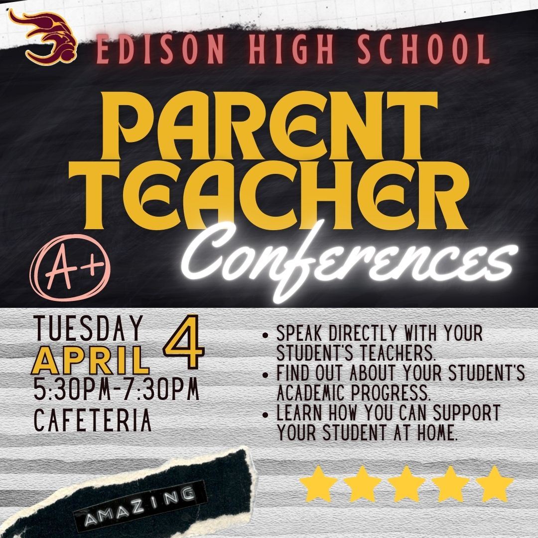  Parent Teacher Conference English Flyer